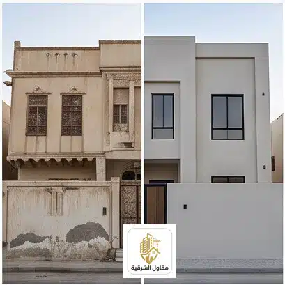 ترميم فيلا في الخبر قبل وبعد