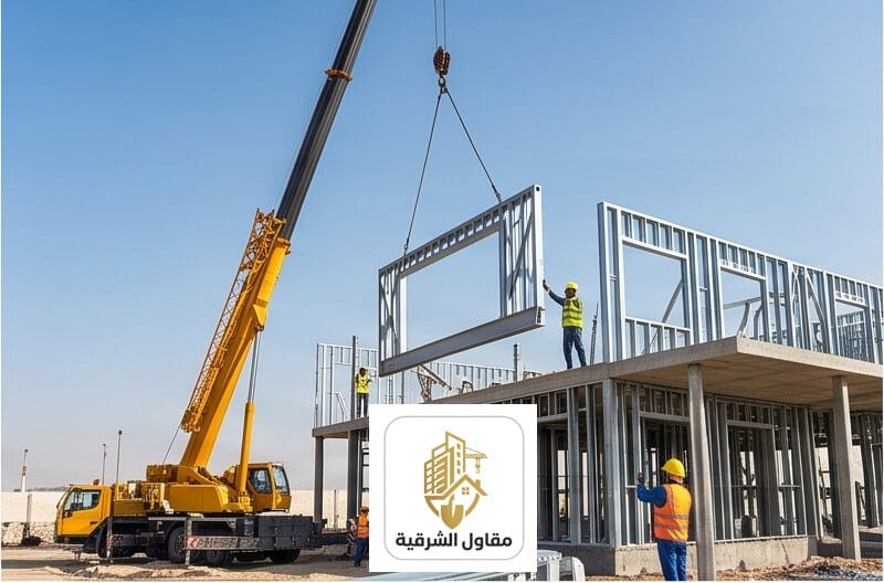 نظام البريكاست والحديد البارد في البناء 2026 - مقاول بريكاست في الدمام والخبر - مقاول الشرقية