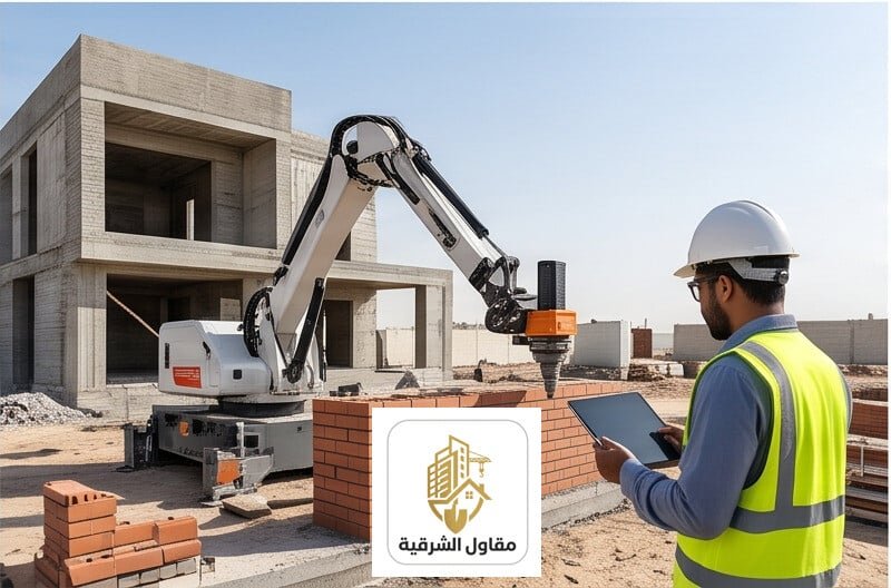 الروبوتات والذكاء الاصطناعي في البناء 2026 - تقنيات بناء حديثة - مقاول الشرقية